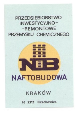 Etykieta Naftobudowa Kraków