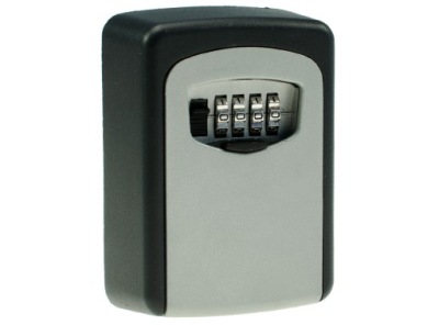 SEJF ZEWNĘTRZNY Z SZYFREM SZAFKA NA KLUCZE KARTY