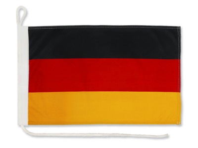 Flaga Niemcy na jacht 30x40 cm Bandera jachtowa żeglarska Niemiec