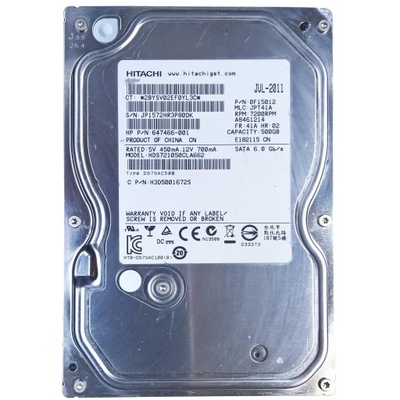 Dysk twardy HITACHI HDS721050CLA662 500GB HDD 3,5"
