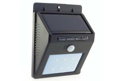 Kinkiet solarny 120lm SMD LED x6 PV 1W SUNEN
