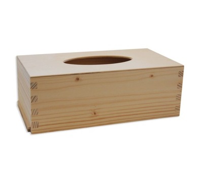 Pudełko drewniane CHUSTECZNIK chusteczki DECOUPAGE