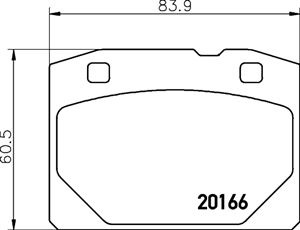 LADA NOVA TOSCANA 1200 1300 1500 PADS BRAKE - milautoparts-fr.ukrlive.com