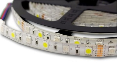 Taśma LED 5050 300 SMD RGBW kolorowa biała IP65 1m