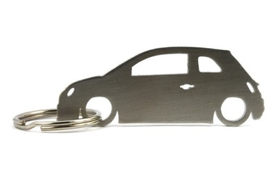 KEYRING KEYRING STEEL STAINLESS FIAT 500 3D - milautoparts-fr.ukrlive.com