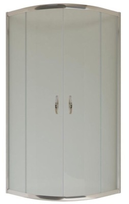 Kabina półokrągła 90x90 szkło mleczne mrożone