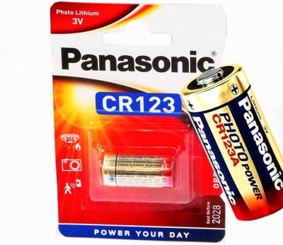 Bateria Panasonic 3V Litowa CR123A FOTO 2031r