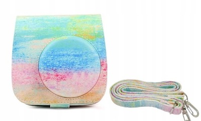 POKROWIEC ETUI INSTAX Mini 8 9 11 TĘCZA RAIN RAINBOW