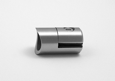 Uchwyt nierdzewny do blach, szlif, INOX, mocowanie do rury