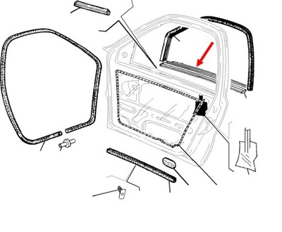 GARNITURE DE GLACE PORTIÈRE GAUCHE EXTÉRIEUR FIAT PALIO - milautoparts-fr.ukrlive.com