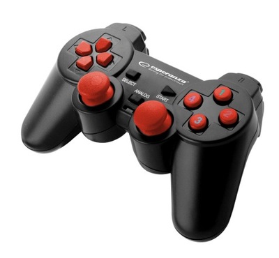 Gamepad Pc Usb Esperanza "warrior" Czarno/czerwony