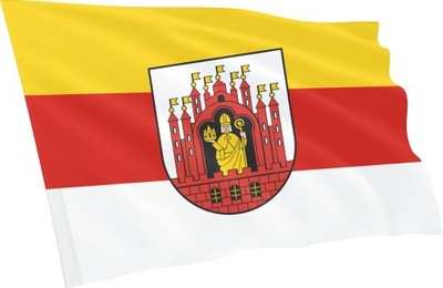 Flaga Grudziądza Grudziądz z herbem 150x90cm