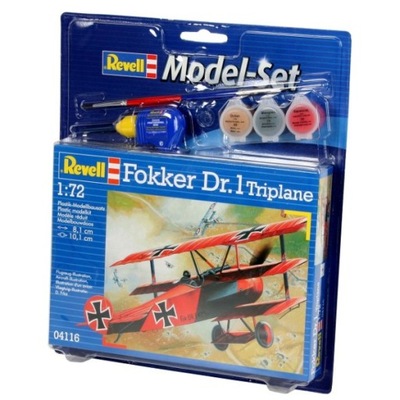 Samolot Set Fokker Dr. 1 Tripla Revell MR-64116