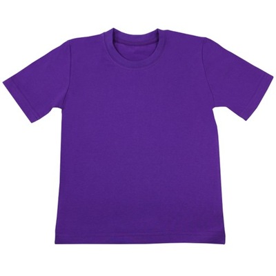 Gładka fioletowa koszulka t-shirt *116* Gracja