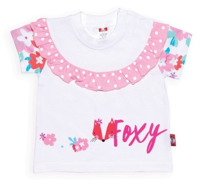 Bluzka Bluzeczka T-shirt FOXY 6-9 mies 74 cm