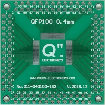QFP100,LQFP100,TQFP100 0.40mm na 4 x IDC2x13.