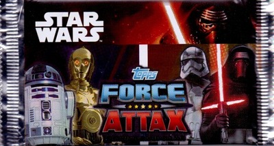 Karty Star Wars Force Attax. Nowa saszetka 5 kart.