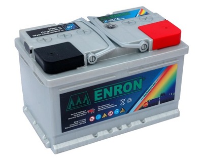 ACCUMULATEUR ENRON 12V 75AH 760A PABIANICE LODZ - milautoparts.fr