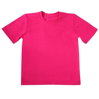 Gładka różowa koszulka t-shirt *104* Gracja