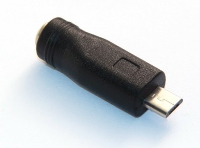 Gniazdo DC 2,1/5,5 na wtyk micro USB-B
