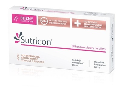 Sutricon Silikonowe Plastry Na Blizny 5cmx30cm 5 Sztuk