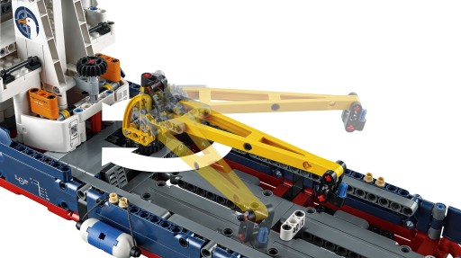 LEGO Technic 42064 Исследовательский корабль Ocean Explorer, списанный вертолет