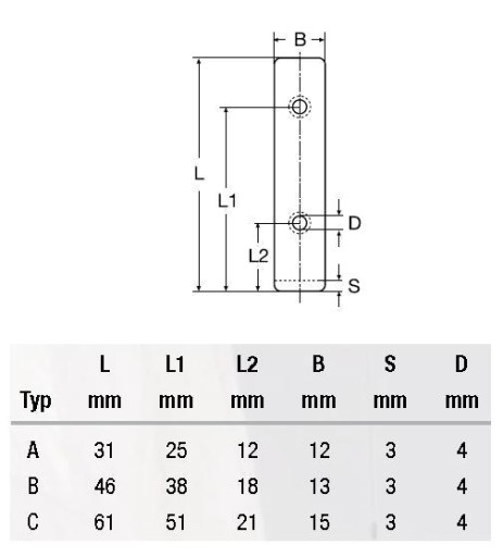 УГОЛ НЕРЖАВЕЮЩИЙ 8340B 46X13X3 A2 КИСЛОСТОЙКИЙ