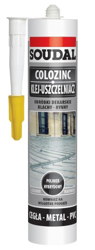 Klej uszczelniacz do blach COLOZINC(RAL7021) ciemny szary 280ml SOUDAL