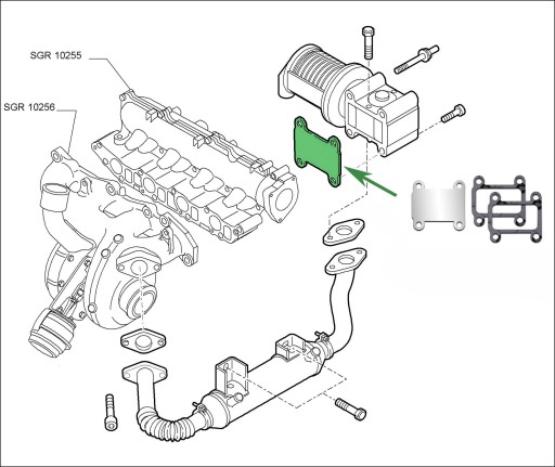 Заглушка EGR 1.9 CDTi OPEL Astra H Signum