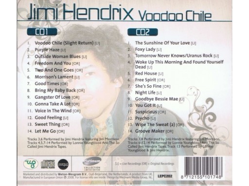 Jimi Hendrix - Voodoo Chile 2cd