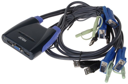 KVM-переключатель 4x VGA + USB CS-64US