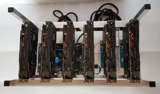 КОРПУС Рама для майнинга криптовалюты 6GPU 3PSU ME6B