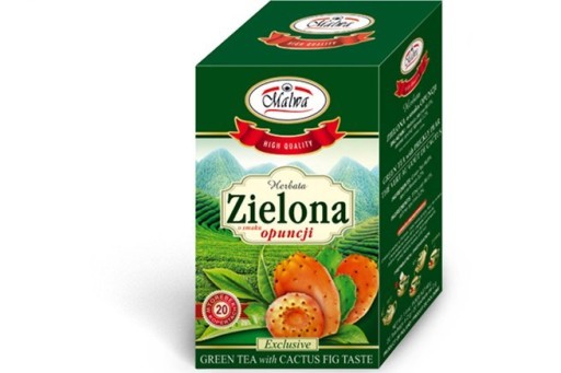 MALWA TEA HERBATA ZIELONA O SMAKU OPUNCJI 20TB