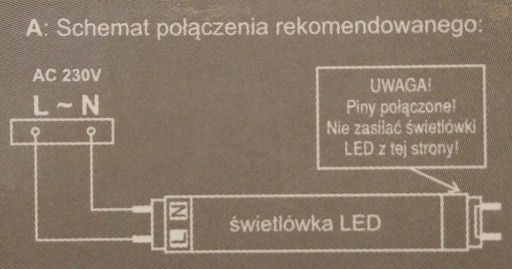 ŚWIETLÓWKA LED 18W 2880lm 120cm T8 4000K + STARTER