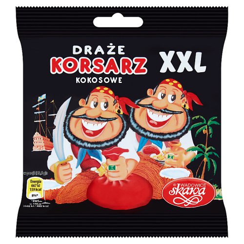 Драже Korsarz Кокос Скава XXL 130г х 22 шт.