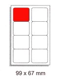 Самоадгезивные метки 99x67 мм, A4, 800 ПК