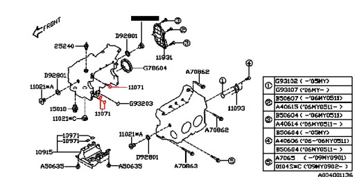 ПРОКЛАДКА КОМНАТЫ ВКЛ. БЛОК SUBARU IMPREZA Subaru OE 10991AA001 Кольцо уплотнительное