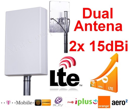 ДВОЙНАЯ АНТЕННА LTE4G MF91 MF823 MF93D ZTE E5372 E5180