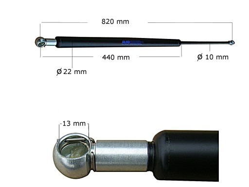 Газовый пружинный привод 250N AlKo ORIGINAL Окно