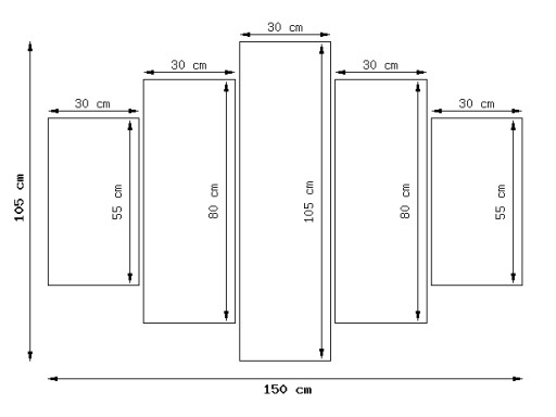 Желтые одуванчики Абстрактная картина триптих 150x105