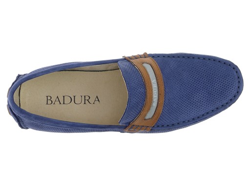 Обувь мокасины Badura KOMFORT 3083 темно-синий, кожа 41