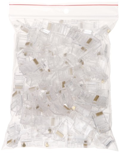 Wtyk przelotowy RJ45T*P100 opakowanie 100szt.