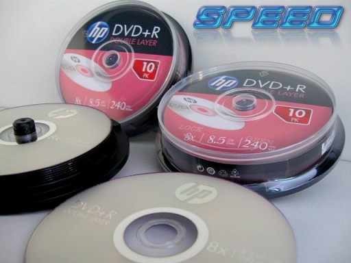 Диски HP DVD+R DL 8,5 ГБ данных МУЗЫКА игры ФИЛЬМЫ c.10