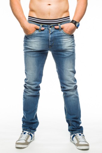 SPODNIE MĘSKIE VANKEL JEANS - 620 - 86CM L34