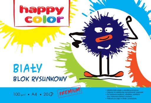 Блокнот для рисования белый А4 HAPPY COLOR Premium 100г