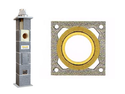 ДЫМОХОД FI 180 КЕРАМИЧЕСКИЙ 13м УНИВЕРСАЛЬНЫЙ HOCH ГЕРМАНИЯ.