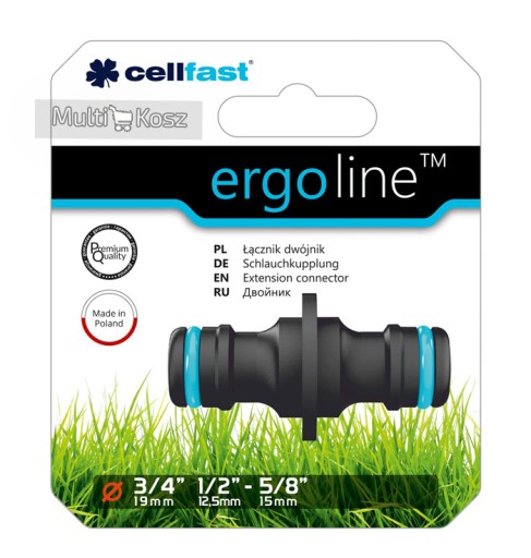 CELLFAST ERGO Двойной ниппельный соединитель 1/2 3/4 53-200