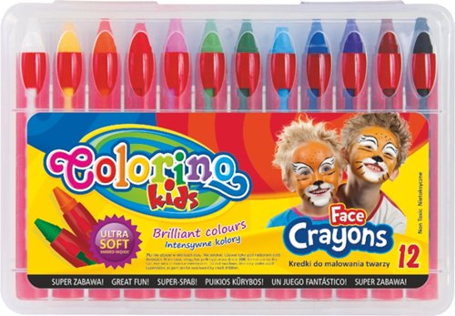 КАРАНДАШИ ДЛЯ КРАСКИ ДЛЯ ЛИЦА COLORINO, 12 цв.