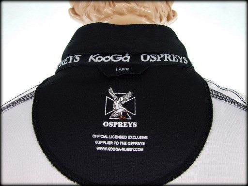 KooGa RUGBY OSPREYS НОВЫЙ ВОРОТНИК-СТОЙКА Кентербери