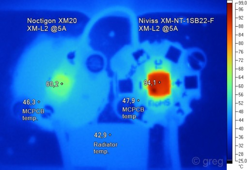 Светодиод Cree XM-L2 U3 0А холодный 8000К медь Noctigon